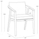 Coraline Dining Armchair, Palazzo Cream