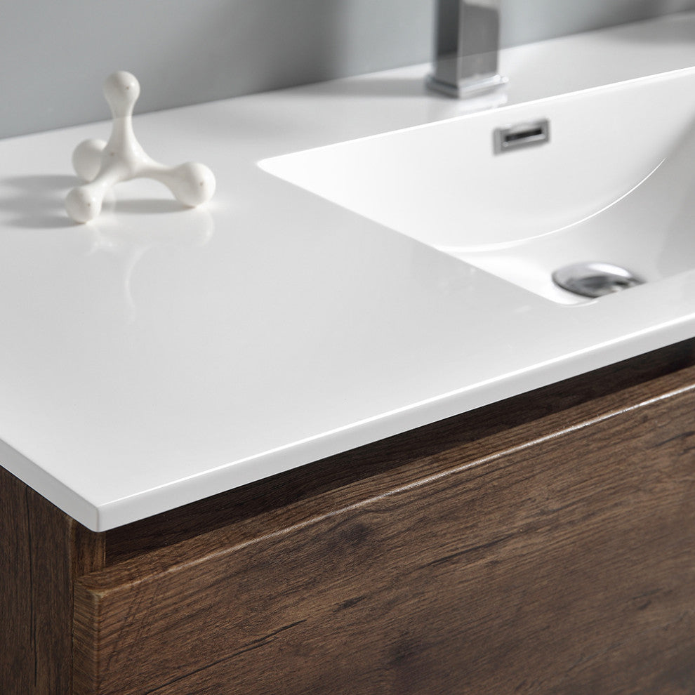 Fresca Lazzaro 48" Rosewood Cabinet With Integrated Sink
