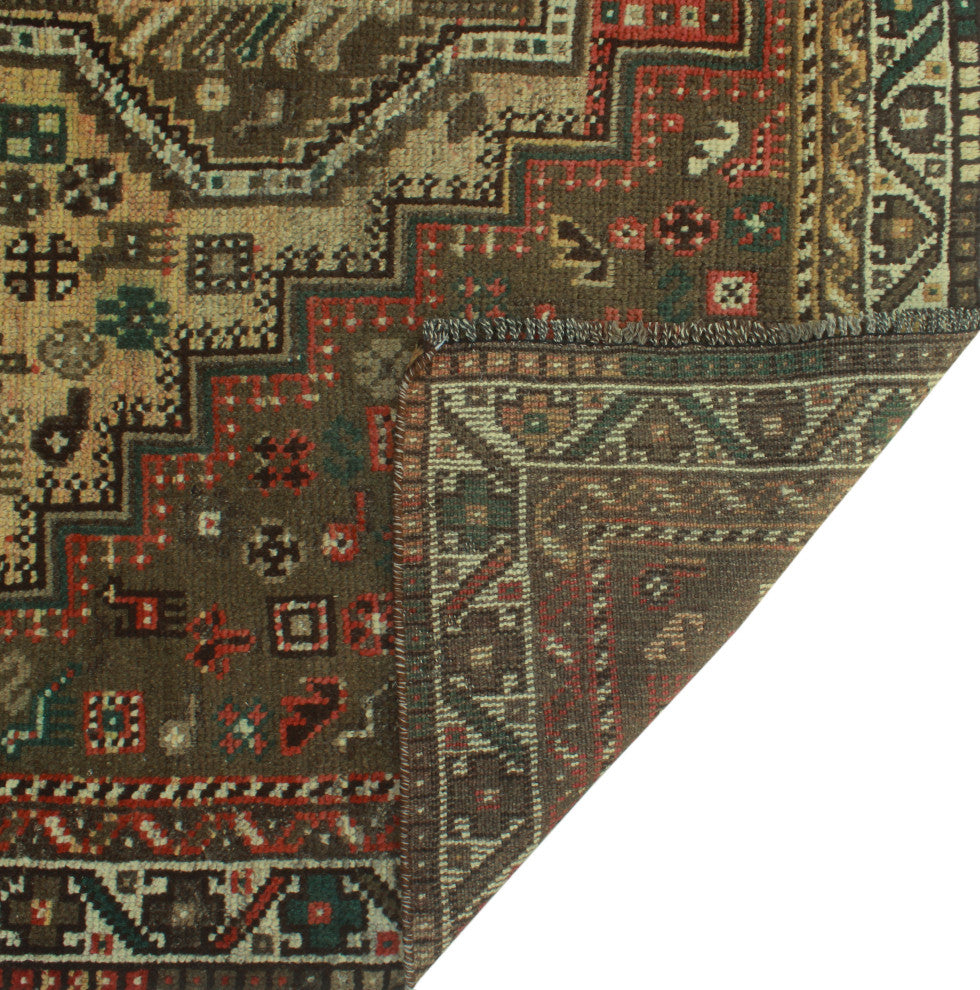 Fine Vintage Distressed Alicia Brown Rug