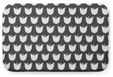 24" x 17" Simple Tulip Design Bathmat, Pepper