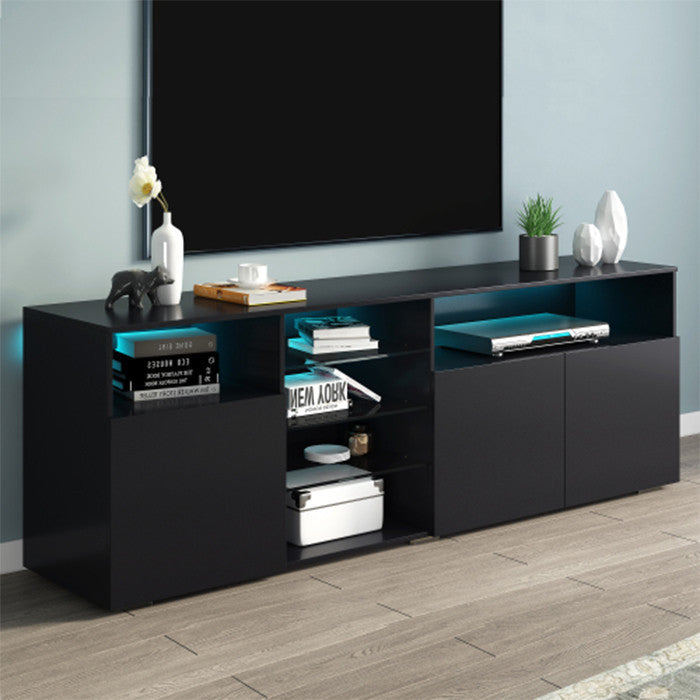 Universal Entertainment Center black modern TV stand