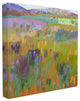 Pastel Painterly Fields and Flowers Landscape Stretched Canvas, 24"x24"
