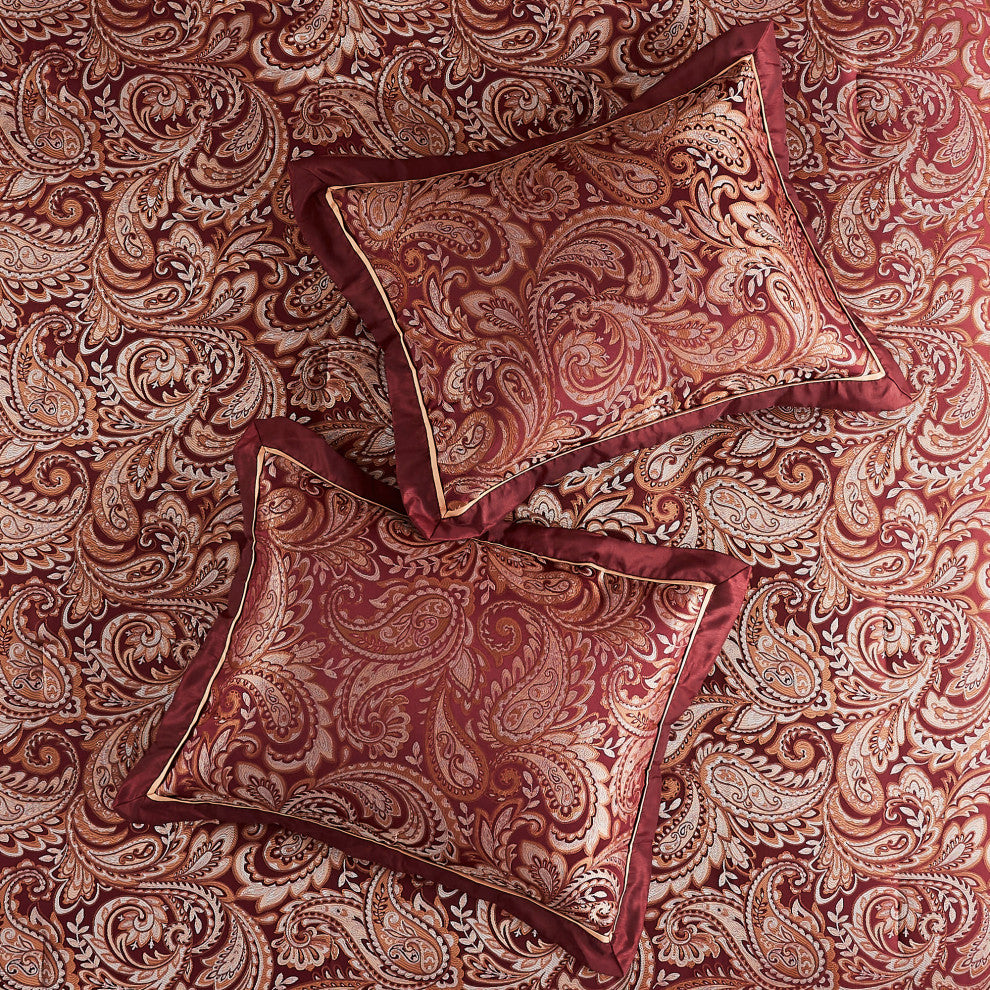 Madison Park Jacquard Comforter 12-Piece Set With Piping, Queen