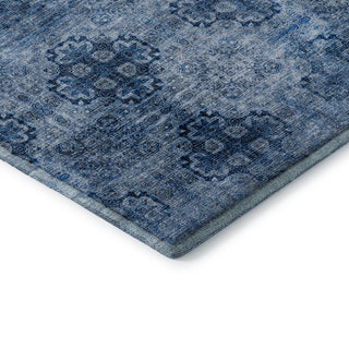 Premium Machine Washable Mayfield AMF557 Navy 3' x 5' Rug