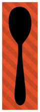 "Mealtime: Red Stripes - Spoon" Digital Paper Print by BG.Studio, 26"x74"