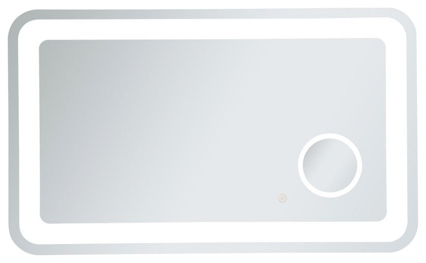 Lucy 24"x40" Hardwired LED Mirror With Magnifier and Color Changing Temperature