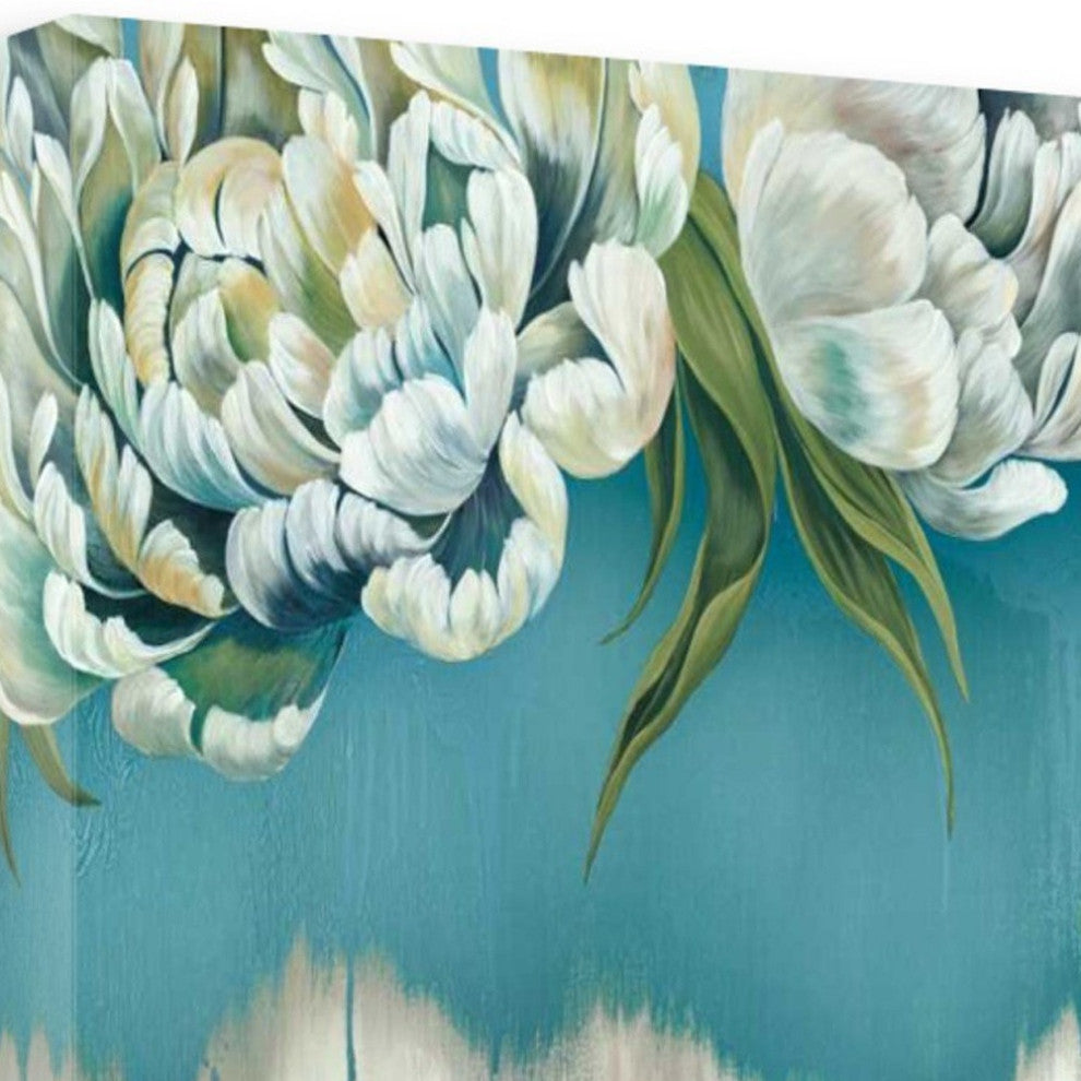 47" Gleam and Glow Pastel Blooms Giclee Wrap Canvas Wall Art