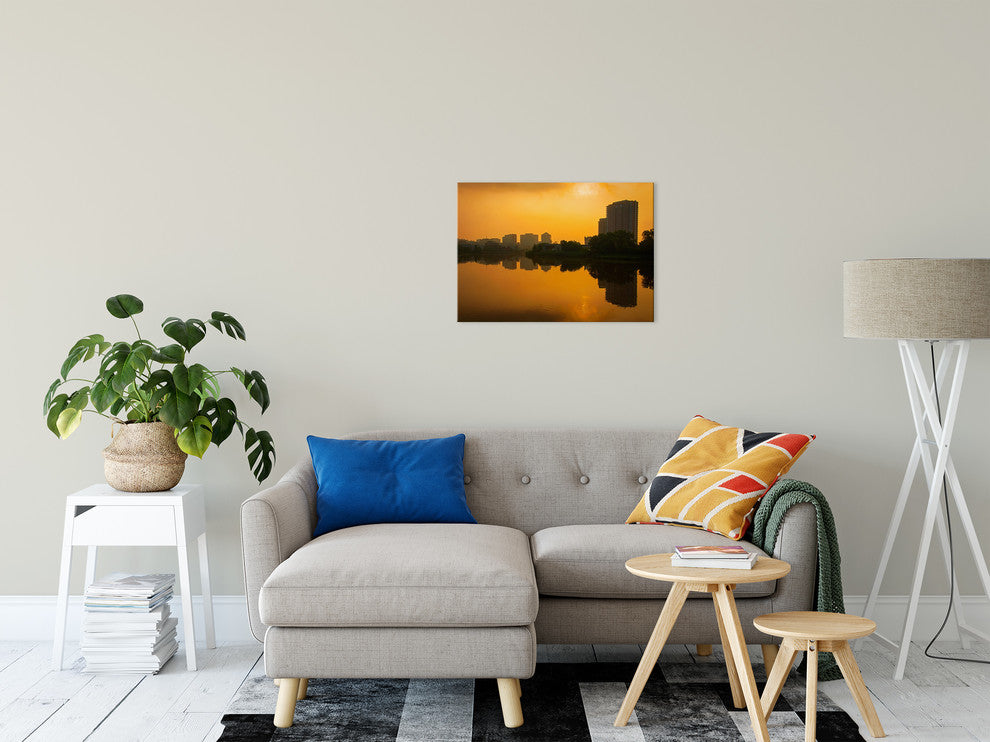 Wilmington at Sunrise Landscape Photography Canvas Wall Art Print, 18" X 24"