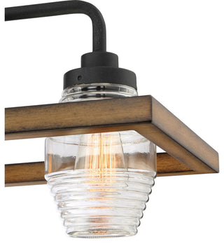 Quoizel GUI540 Guilford 5 Light 40"W Linear Chandelier - Grey Ash