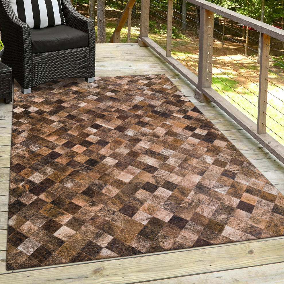 Indoor/Outdoor Stetson SS2 Bison Machine Washable 5' x 7'6" Rug