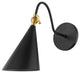 Mitzi Lupe 1-LT Wall Sconce H285101-AGB/SBK - Aged Brass/Soft Black