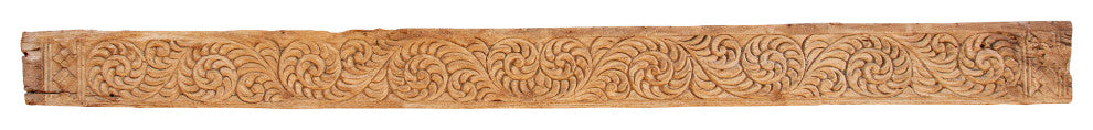 Ancient Scrolled Motif Indian Carving