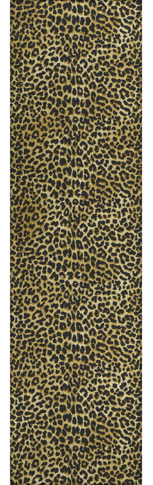 Indoor/Outdoor Mali ML2 Gold Machine Washable 2'3" x 10' Runner Rug