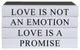 Love Is A Promise Quote Book Stack, S/4