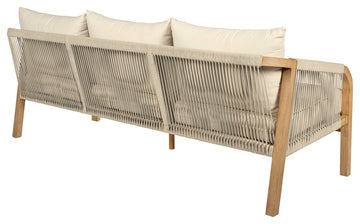 Cypress Outdoor Patio 4-Piece Conversation Set Ivory Olefin Cushions