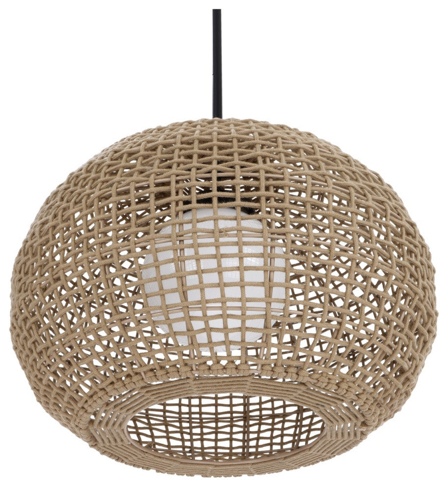 Markis 1 Light Outdoor Pendant, Khaki Brown