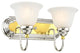 Belmont Bath Light, Chrome and Polished Brass