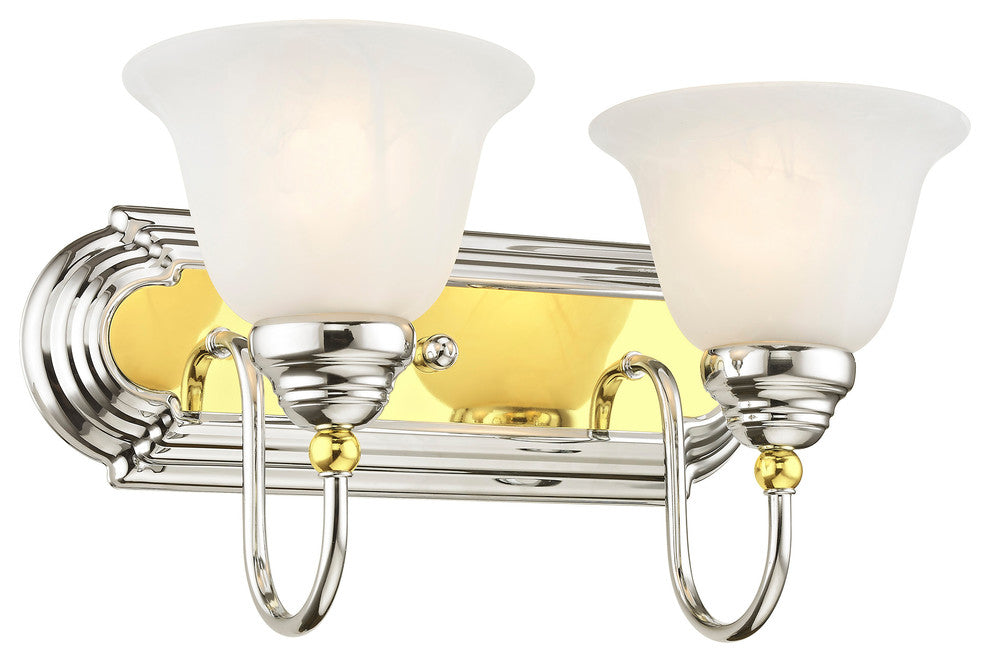 Belmont Bath Light, Chrome and Polished Brass