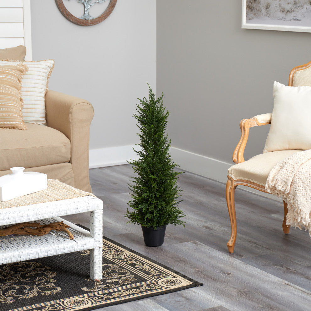 2.5' Cypress Artificial Tree UV Resistant, Indoor/Outdoor