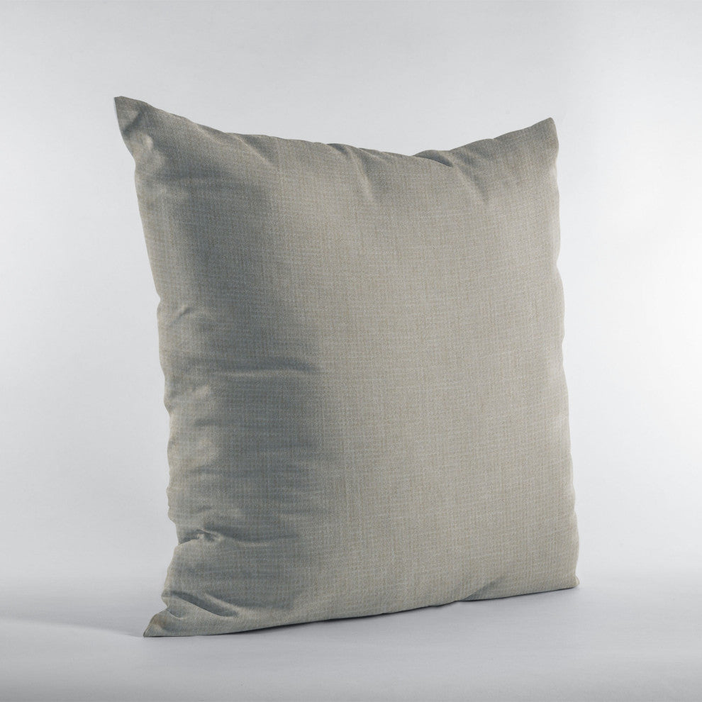 Linen Waffle Textured Solid Luxury Throw Pillow, Double sided 18"x18"