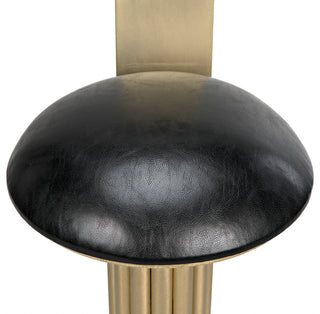 Sedes Bar Stool, Steel With Brass Finish