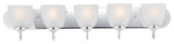 Maxim 11385 Axis 5 Light 36"W Vanity Light - Polished Chrome