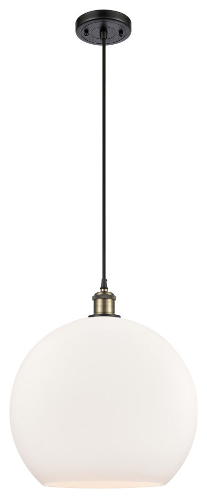 Innovations 516-1P-BAB-G121-14-LED 1-Light Pendant, Black Antique Brass