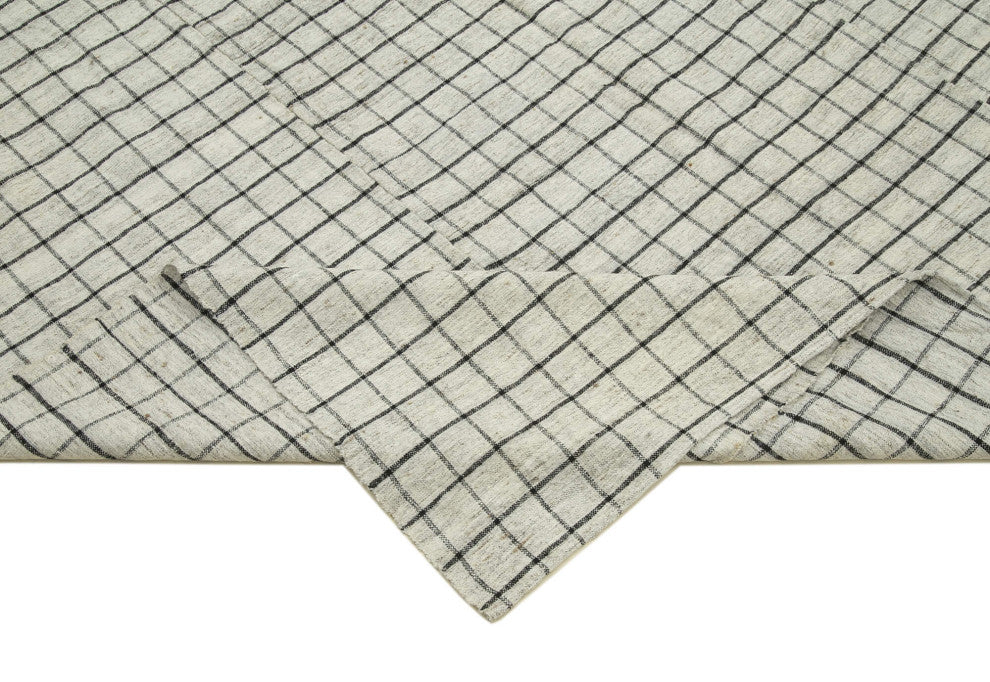 Rug N Carpet - Handmade Oriental 6' 7'' x 10' 3'' Contemporary Wool Kilim Rug