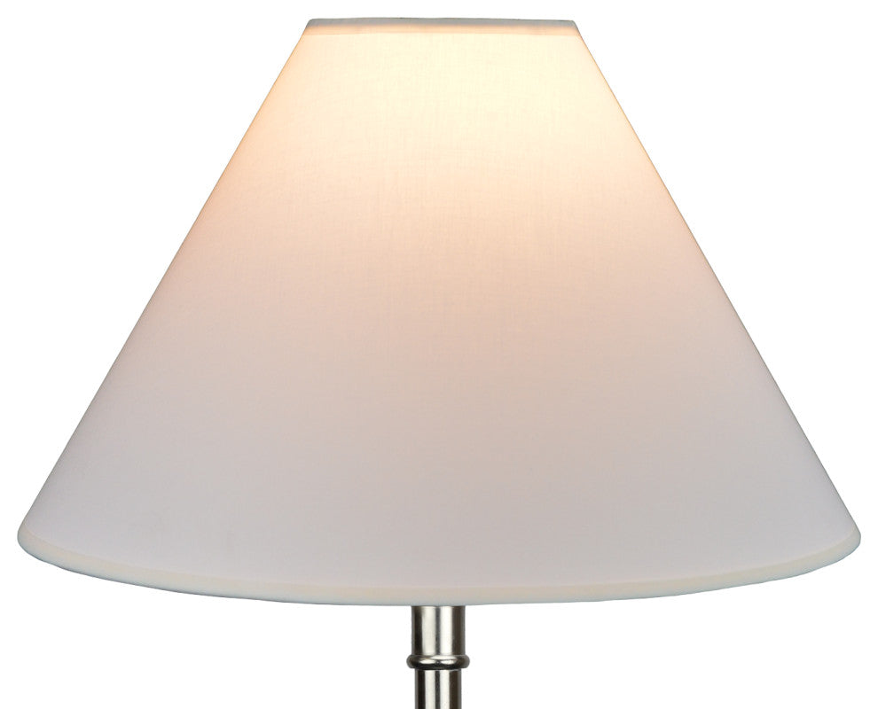 Fenchel Shades 4"x13"x9" Bulb Clip Attachment Empire Lamp Shade, Linen White