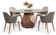 Modrest Megan Modern Beige and Gray Dining Chair