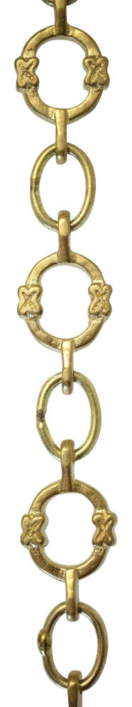 RCH Hardware Brass Round Chandelier Chain, Various Finishes, 2 Sizes, Acid Dippe