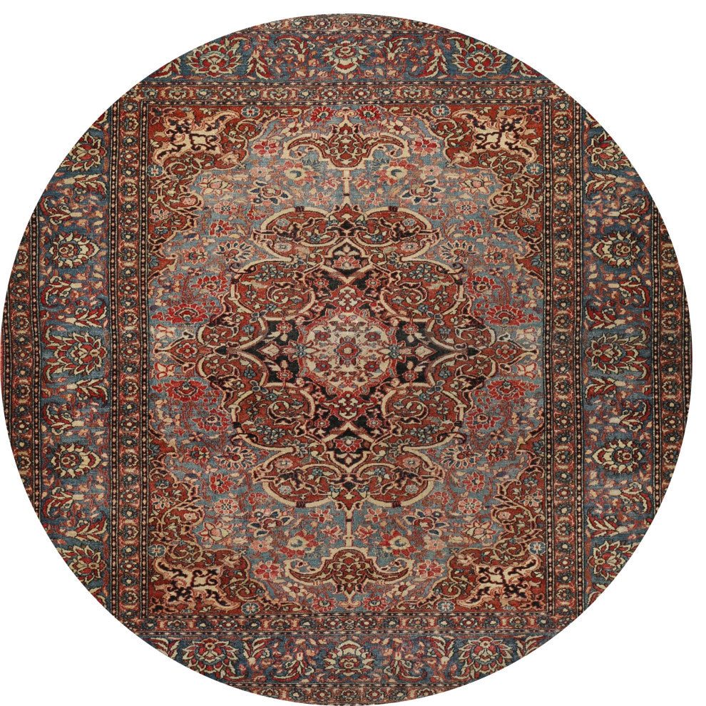 Ahgly Company Indoor Round Traditional Area Rugs, 3' Round
