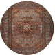 Ahgly Company Indoor Round Traditional Area Rugs, 3' Round
