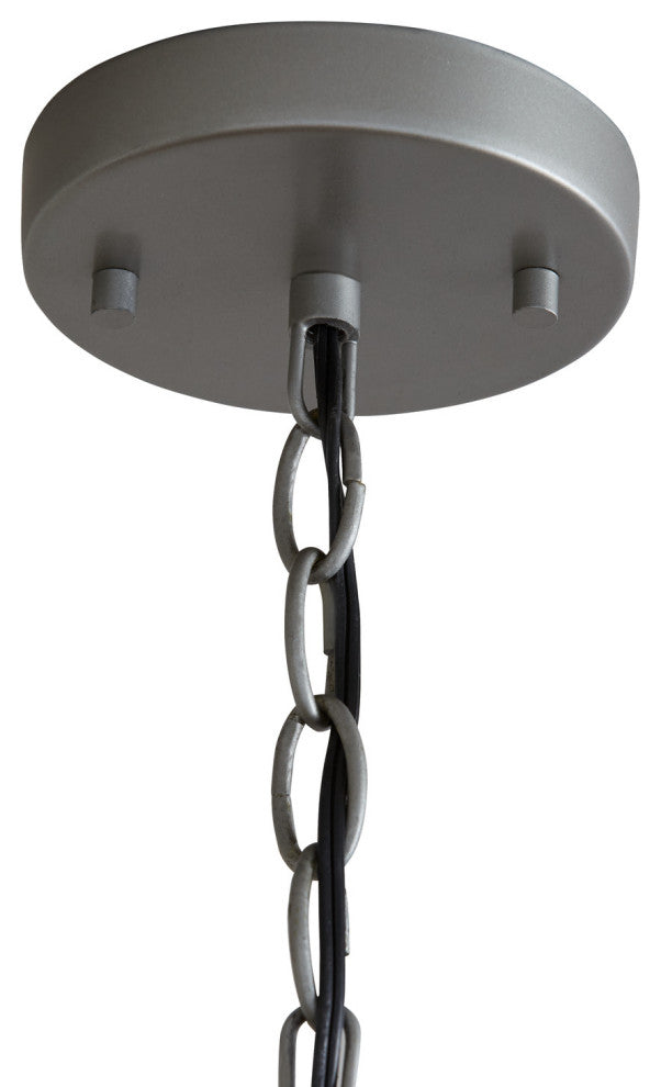 Capital Lighting 335241 4 Light 27" Tall Pendant - Natural Jute / Grey