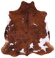 Organic Natural Hair-On Cowhide Area Rug 5' 10" X 5' 7" C2042