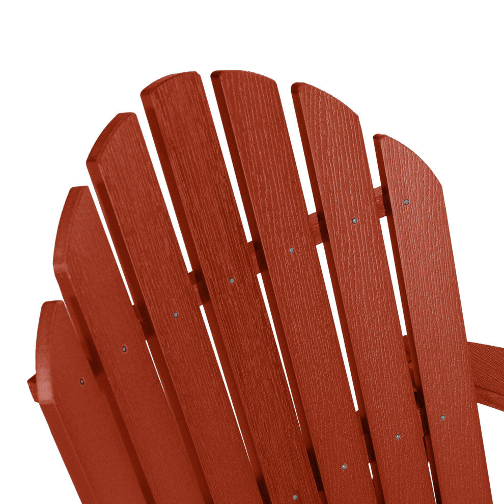 Merrow Folding & Reclining Adirondack Chair, Red