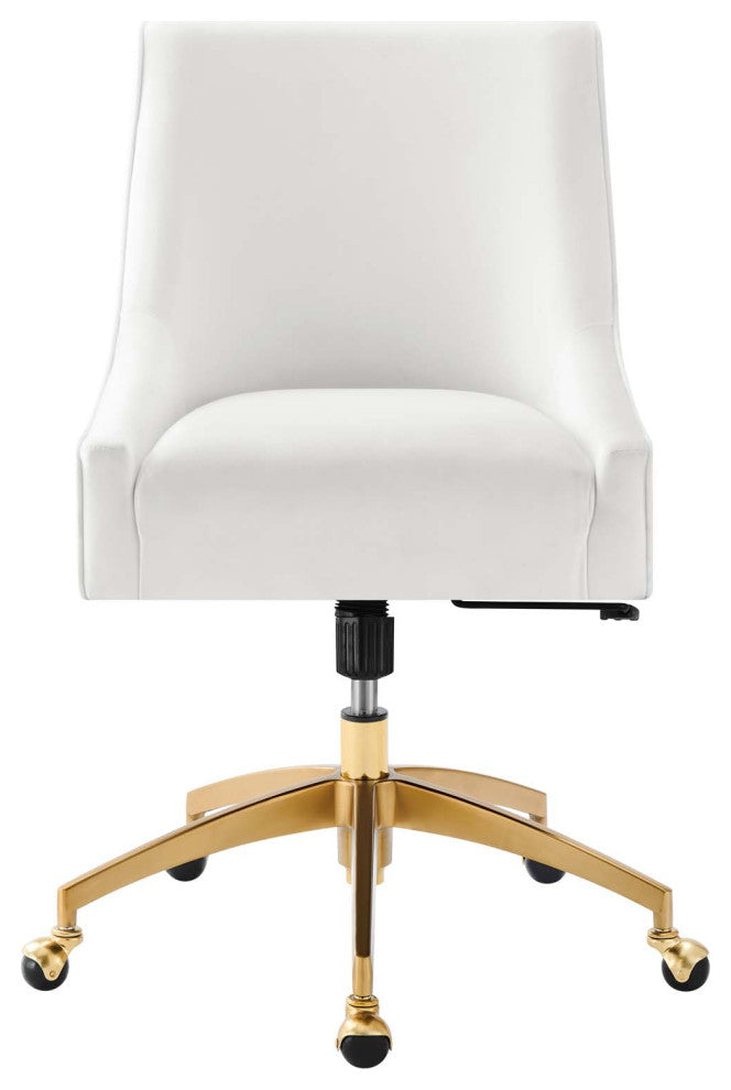 Side Dining Chair, White, Velvet, Modern, Kitchen Bistro Restaurant Hospitality