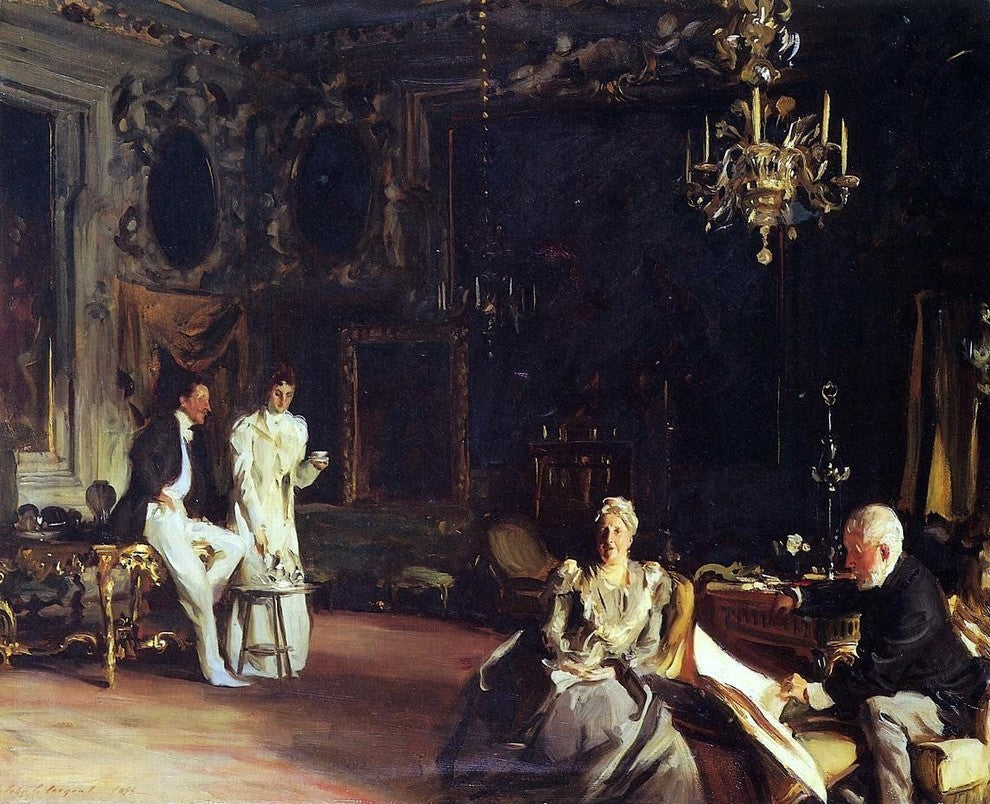 John Singer Sargent An Interior in Venice, 20"x25" Gallery Wrapped Canvas