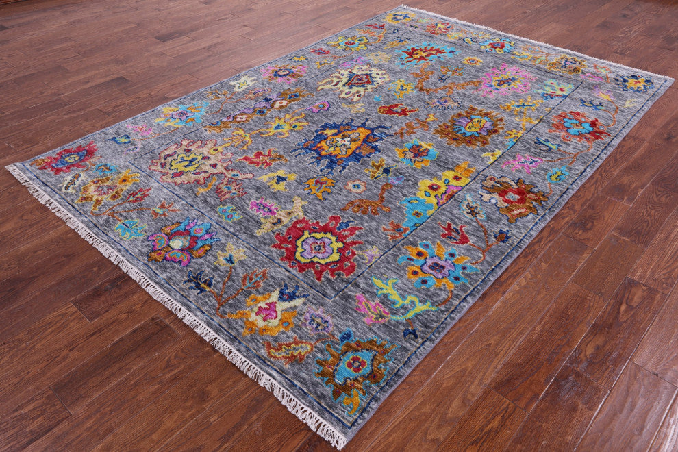 6' 2" X 9' 0" Turkish Oushak Handmade Wool Rug - Q14841