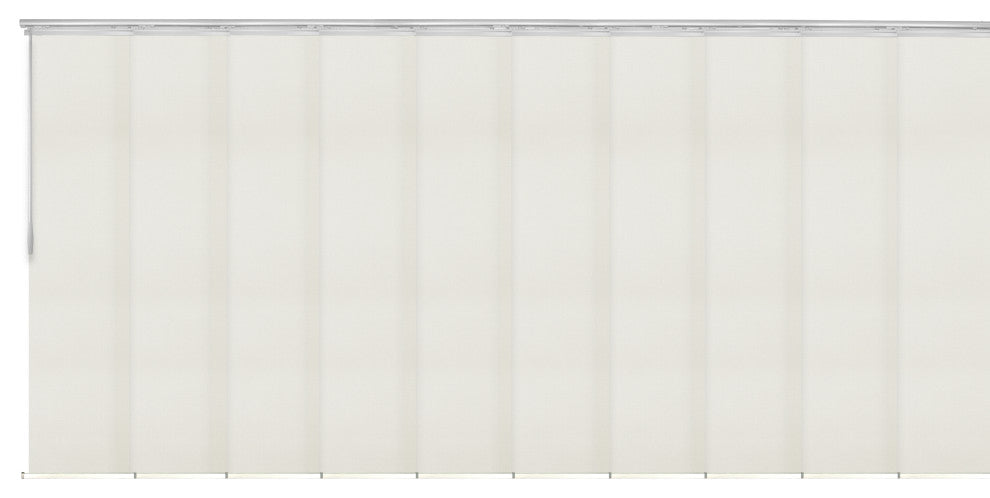 Fidel 10-Panel Track Extendable Vertical Blinds 120-218"W