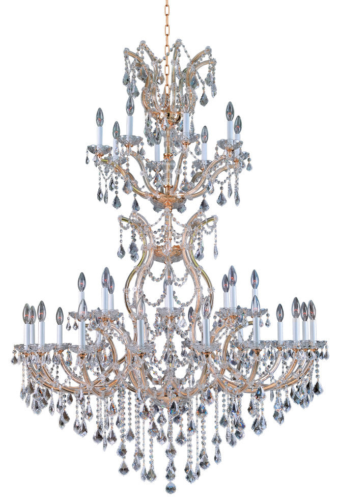 Artistry Lighting Alexandria Collection Hanging Crystal Chandelier 48x68, Gold