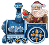 Train Riding Santa, Wooden Decorative Door Hanger