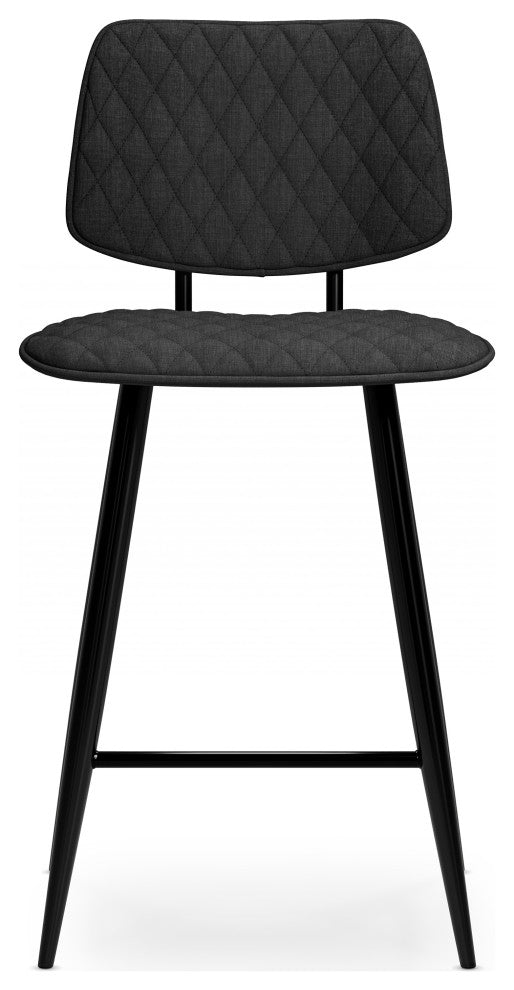 Raya Counter Height Stool, Set of 2, Charcoal