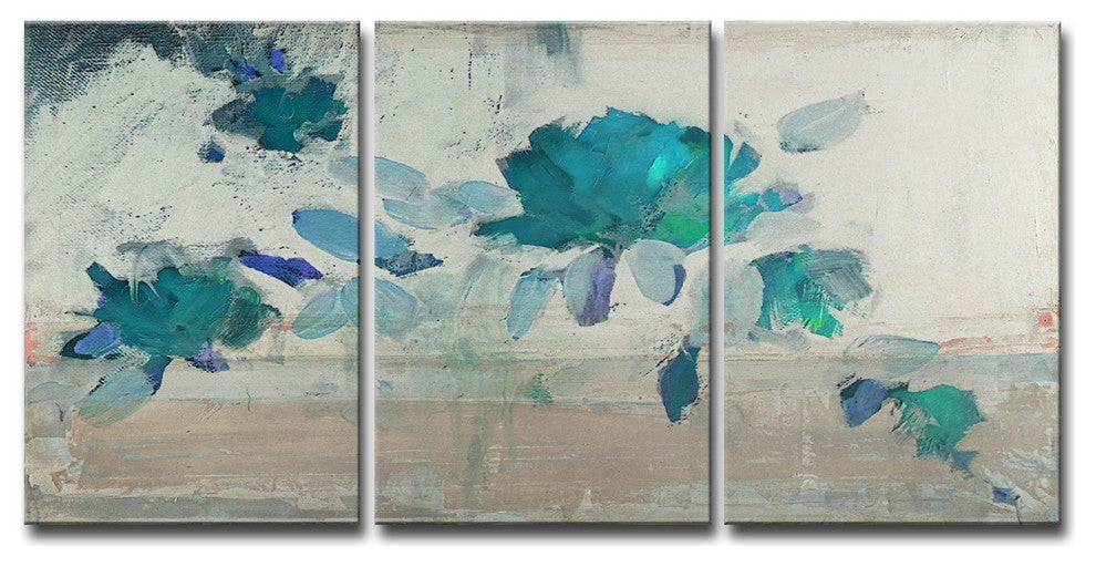 Ready2Hangart 'Painted Petals Iv-B' 3-Piece Canvas Wall Art Set