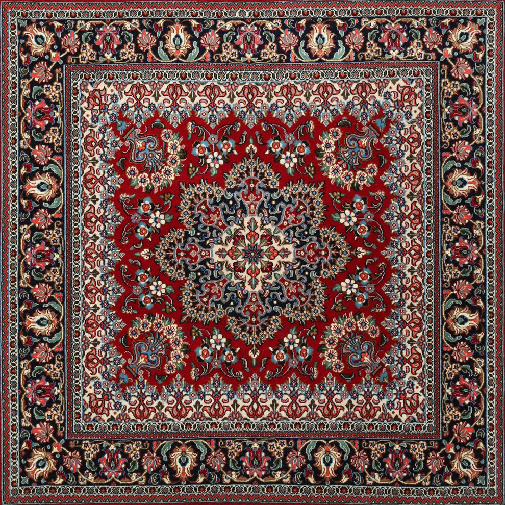 Ahgly Company Indoor Square Traditional Area Rugs, 3' Square