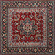 Ahgly Company Indoor Square Traditional Area Rugs, 3' Square