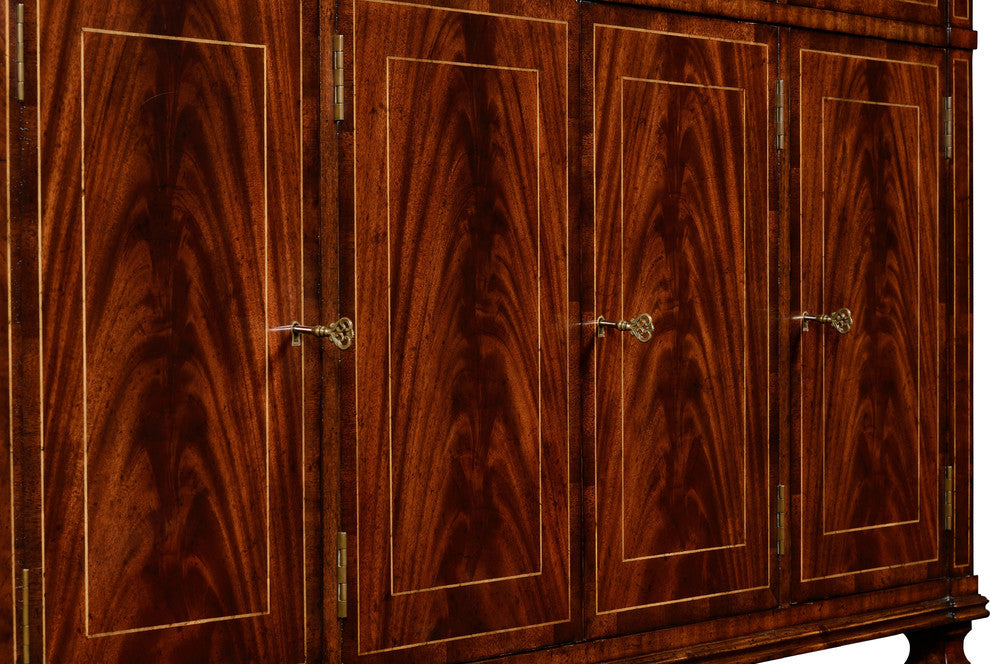 Regency Style Mahogany Sideboard With Four Doors