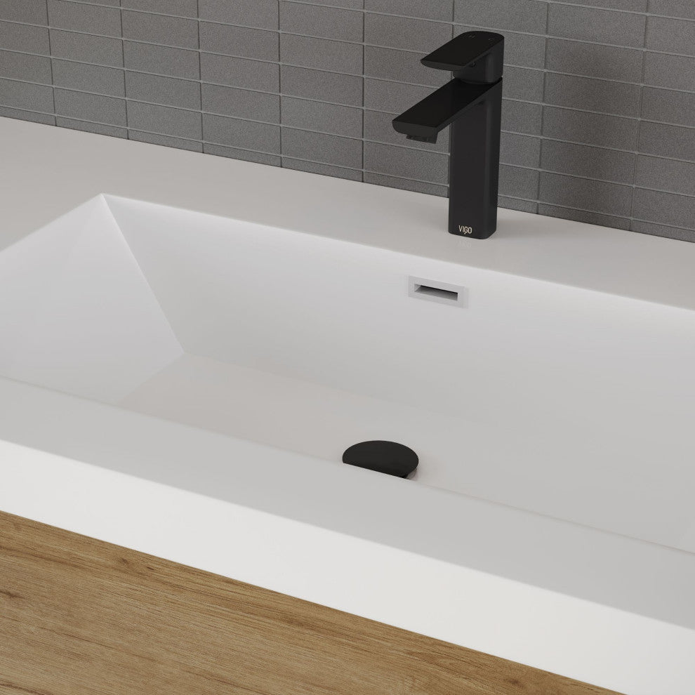 The Daria Bathroom Vanity, White Oak, 42", Single Sink, Wall Mount