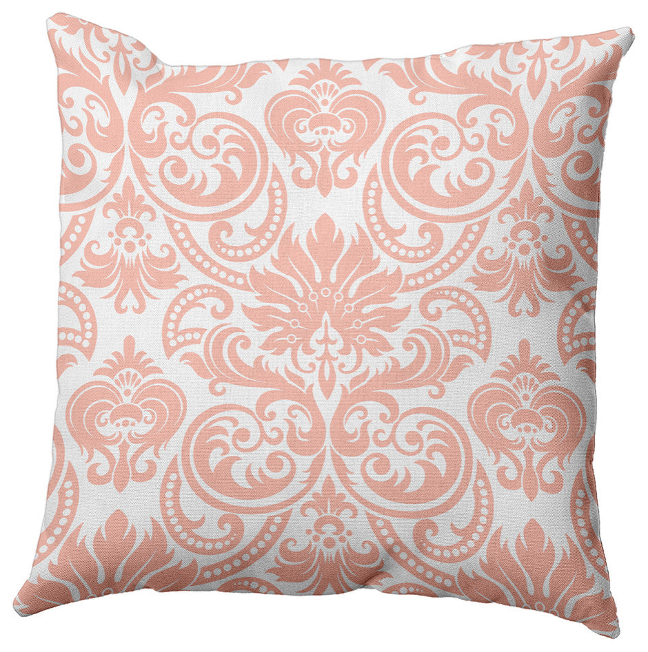 Alexys Polyester Indoor/Outdoor Pillow, Blush, 20"x20"