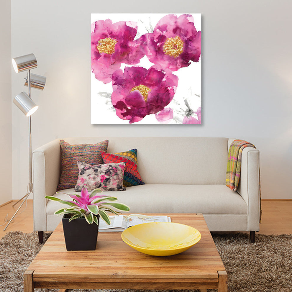 "Pink Bloom II" by Vanessa Austin, Canvas Print, 37x37"